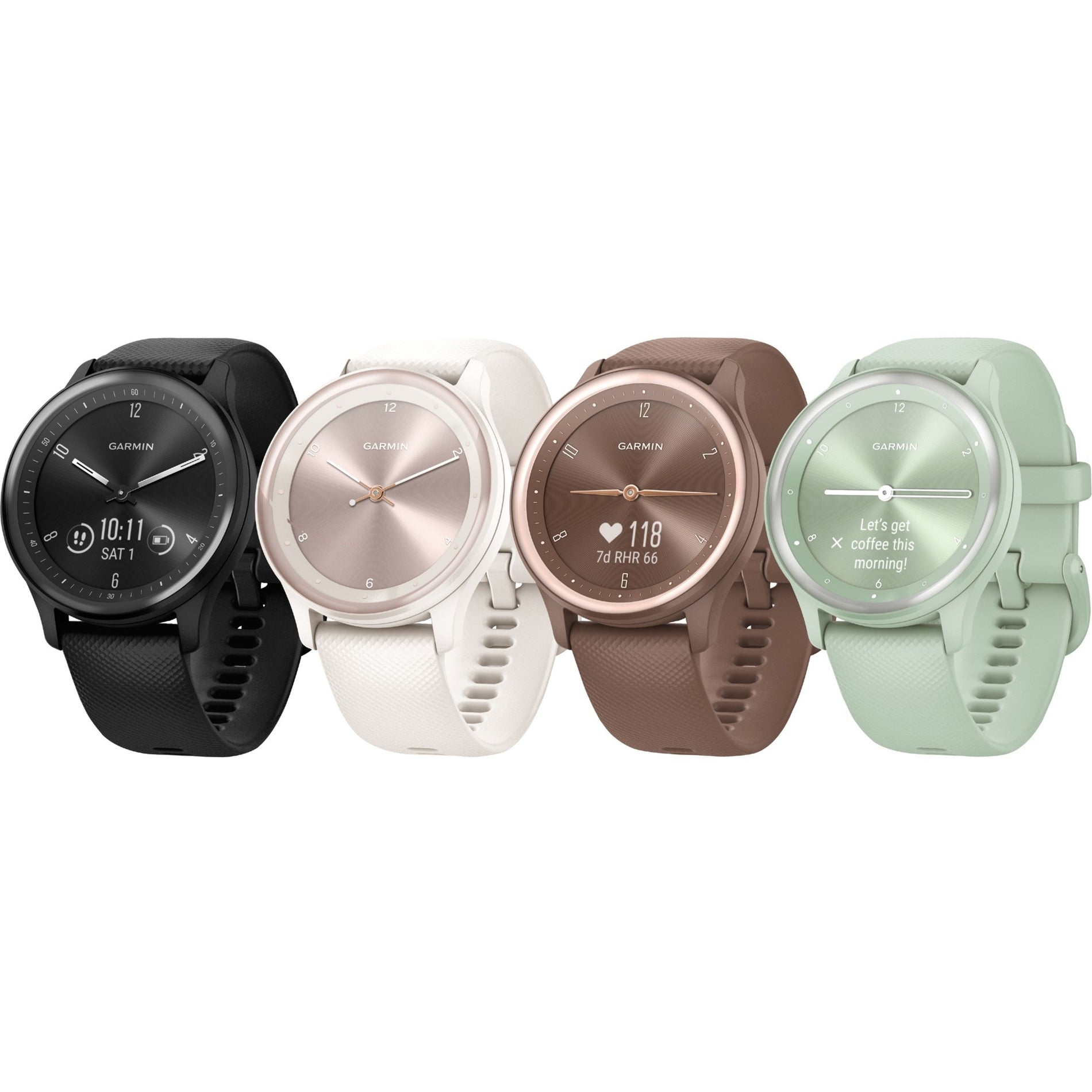 Garmin 010-02566-03 - 가민 010-02566-03 v&iacute;vomove Sport Smart Watch - 비보무브 스포츠 스마트워치 Water Resistant - 방수 OLED Display - OLED 디스플레이 120 Hour Battery - 120 시간 배터리 Cool Mint - 쿨 민트