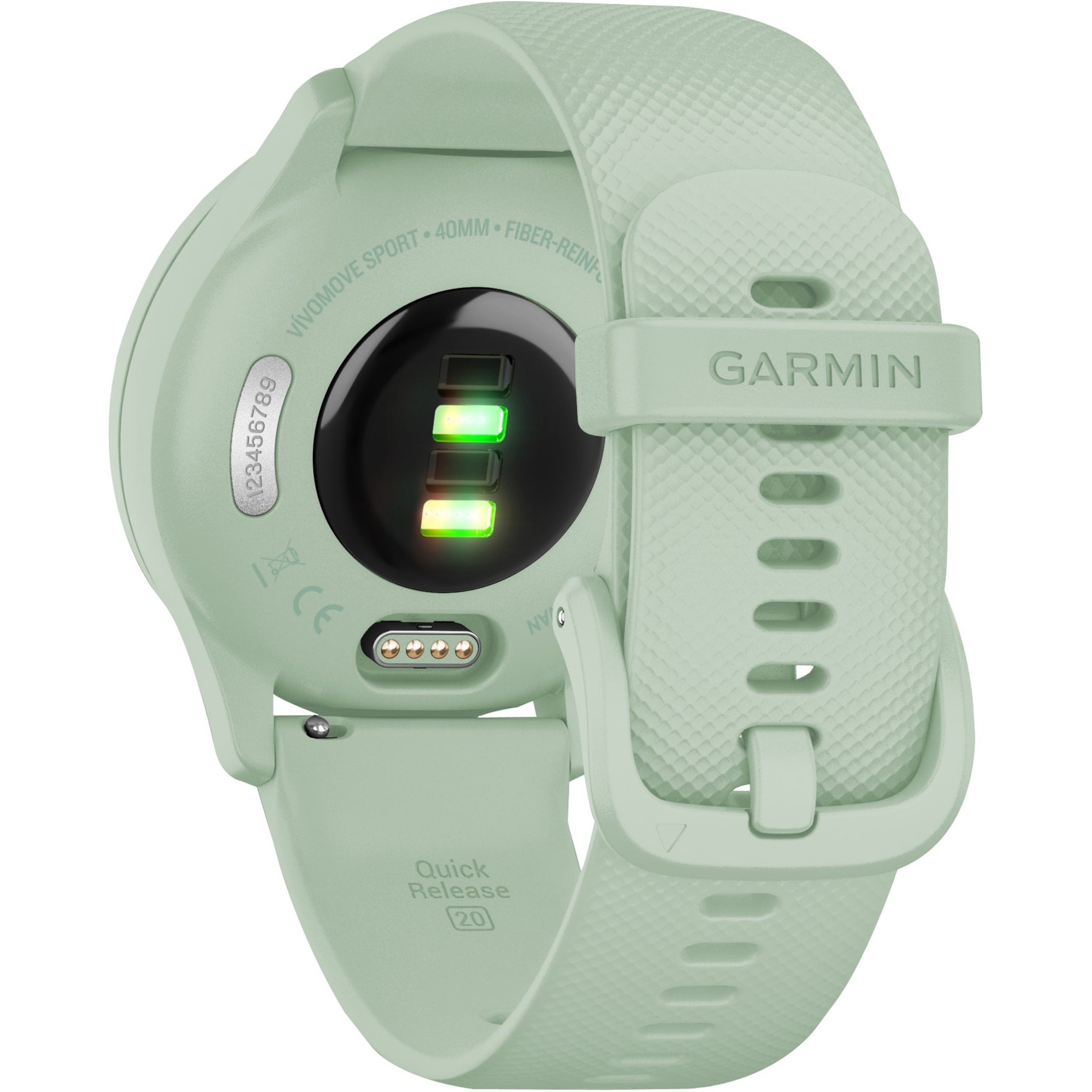 Garmin 010-02566-03 v&iacute;vomove Sport Smart Watch, Water Resistant, OLED Display, 120 Hour Battery, Cool Mint