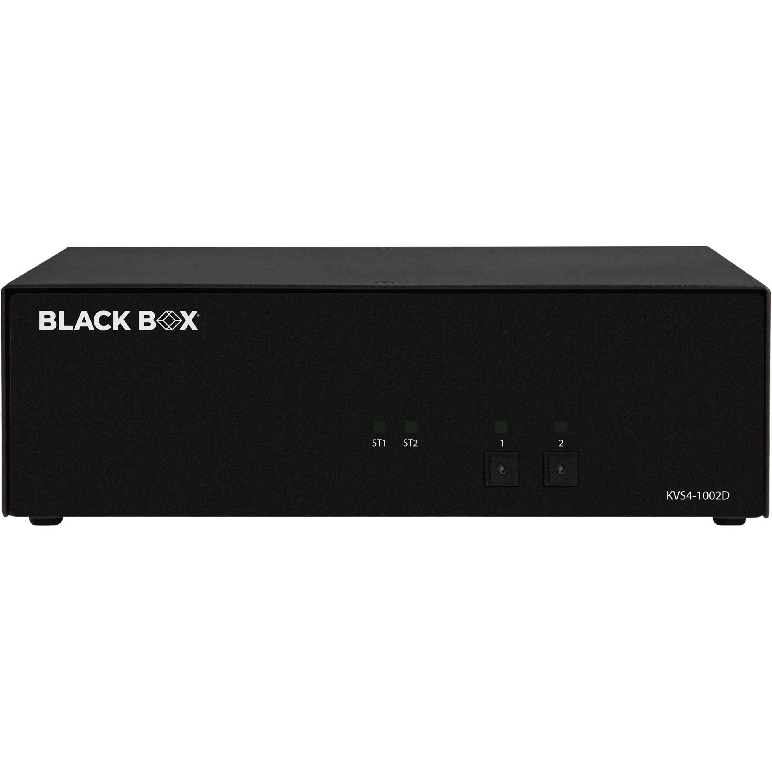 Black Box KVS4-1002D Turvallinen KVM-kytkin - DVI-I 2560 x 1600 2 Tietokonetta Tuettu 1 Paikallinen Käyttäjä