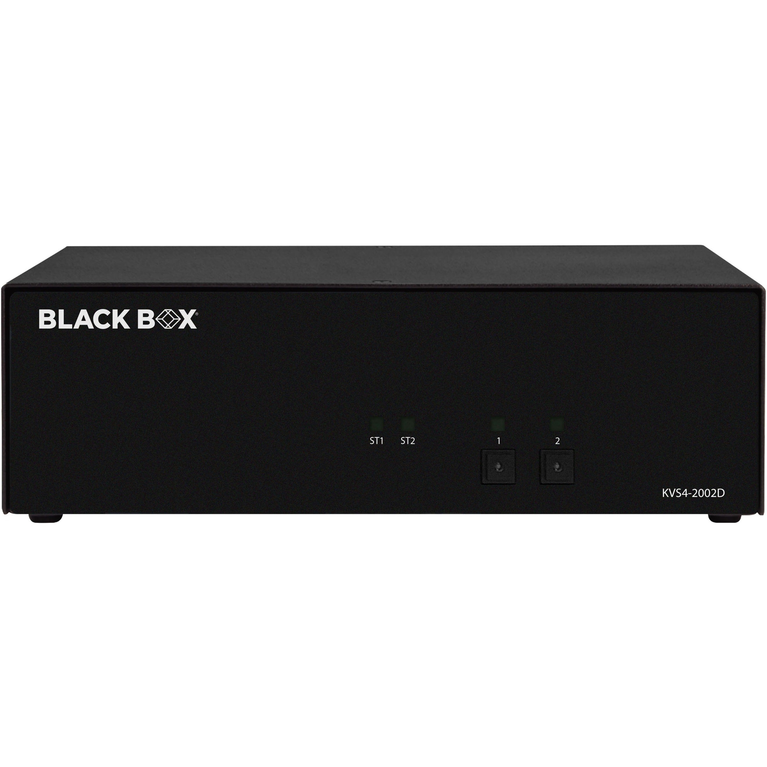 ブラックボックス KVS4-2002D セキュアKVMスイッチ - DVI-I、2コンピューター対応、2ローカルユーザー対応 - ブランド名: ブラックボックス - ブランド名の翻訳: 黒箱