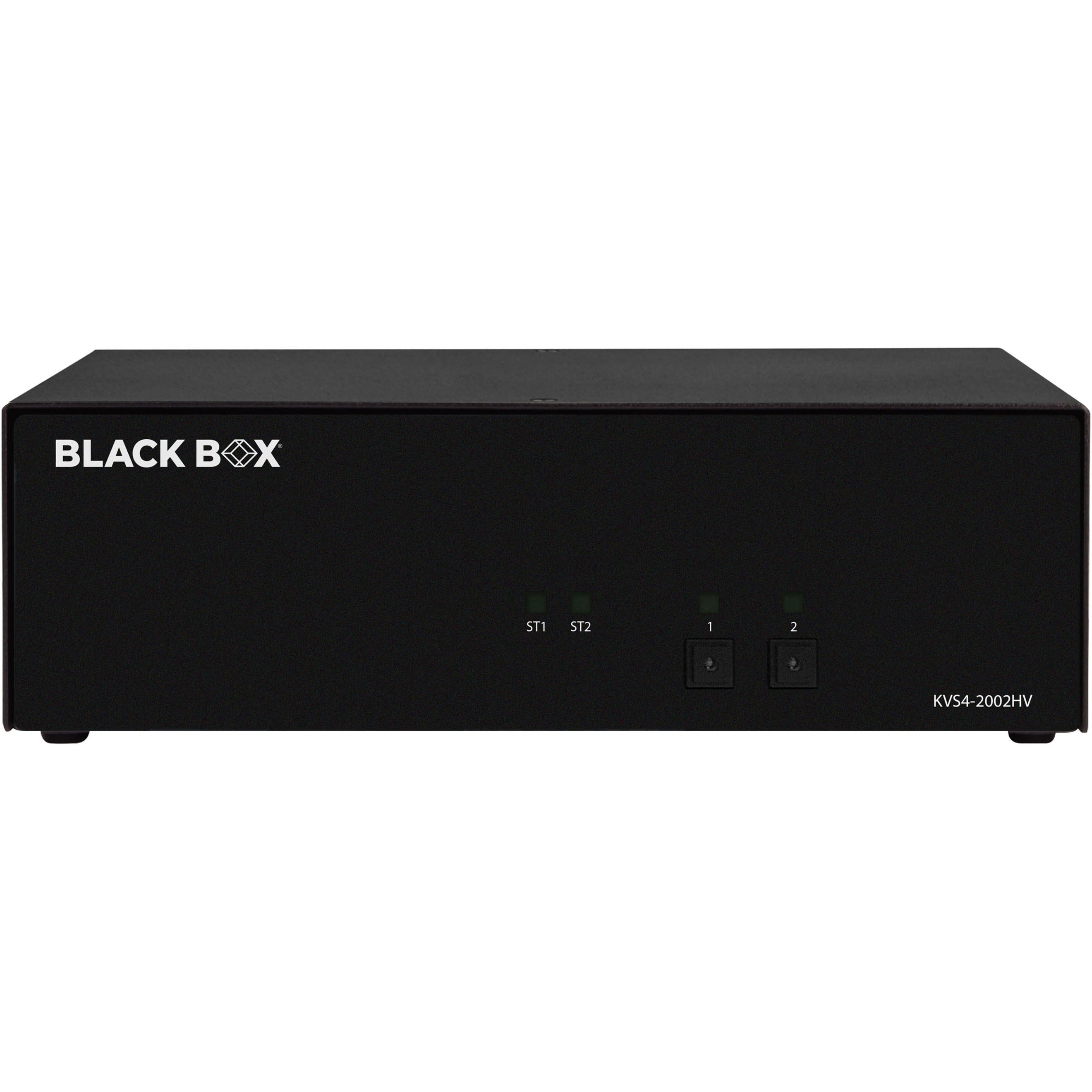 Black Box KVS4-2002HV Secure KVM Switch - FlexPort HDMI/DisplayPort, 4 USB Ports, 3840 x 2160 Resolution, 1 Year Warranty