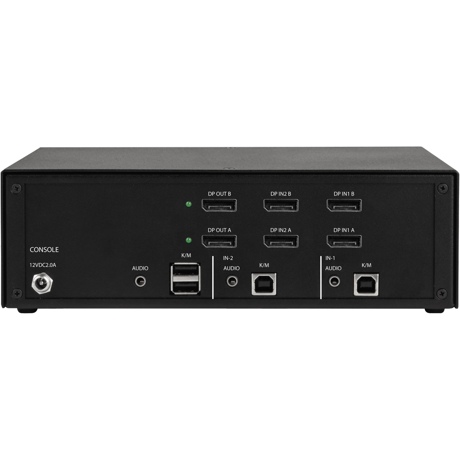 黑盒子 KVS4-2002V 安全KVM切换器 - DisplayPort，4个USB端口，6个DisplayPorts，3840 x 2160分辨率，1年保修
