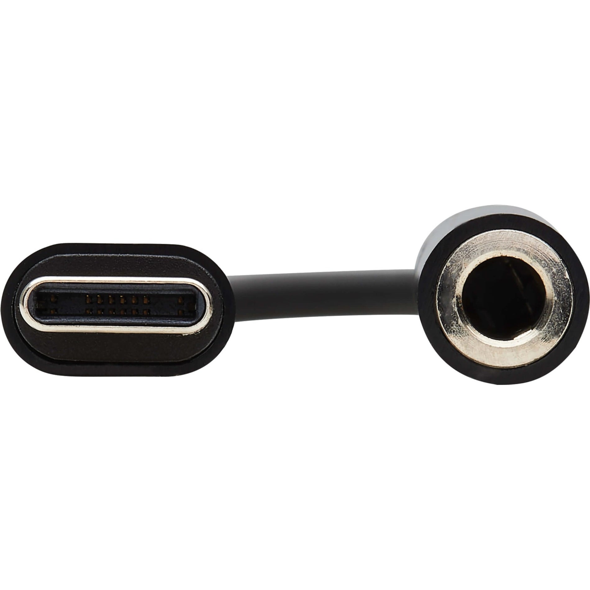 Tripp Lite U437-001 USB-C to 3.5 mm Headphone Jack Adapter Plug & Play 7.92" Cable Black  Tripp Lite U437-001 USB-C a 35 mm adattatore jack per cuffie Plug & Play Cavo da 792" Nero