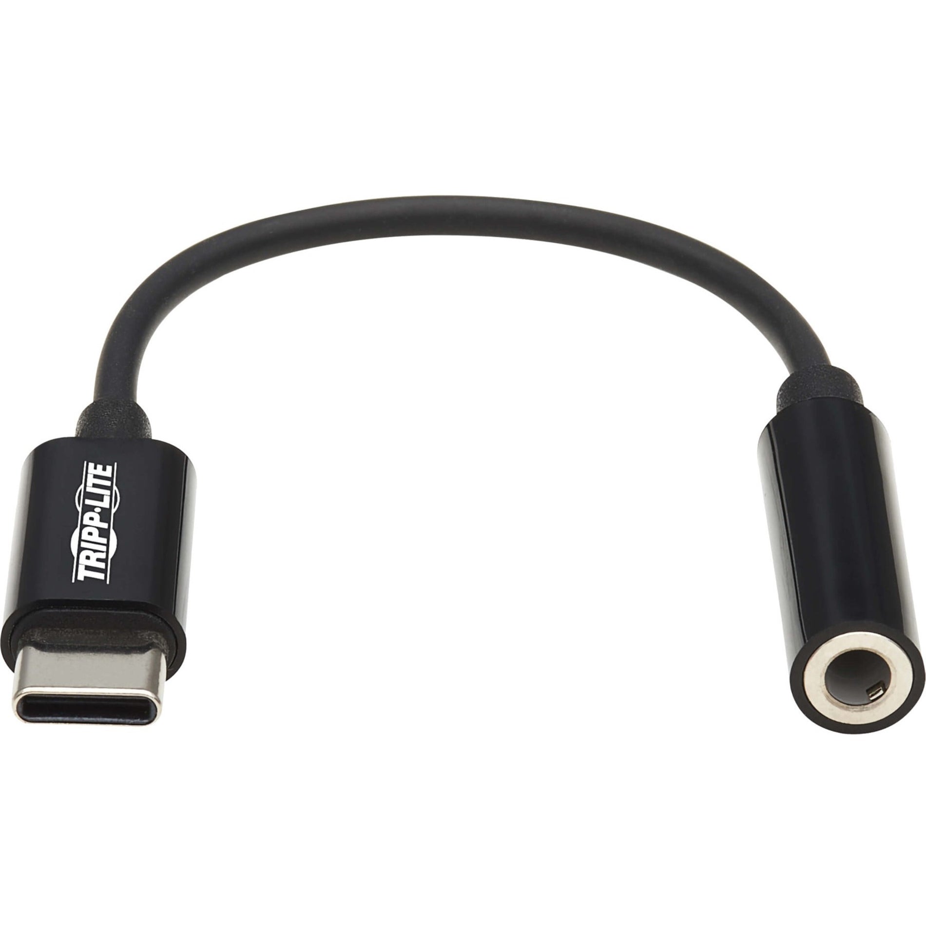 Tripp Lite U437-001 USB-C auf 35 mm Kopfhöreradapter Plug & Play 792" Kabel Schwarz