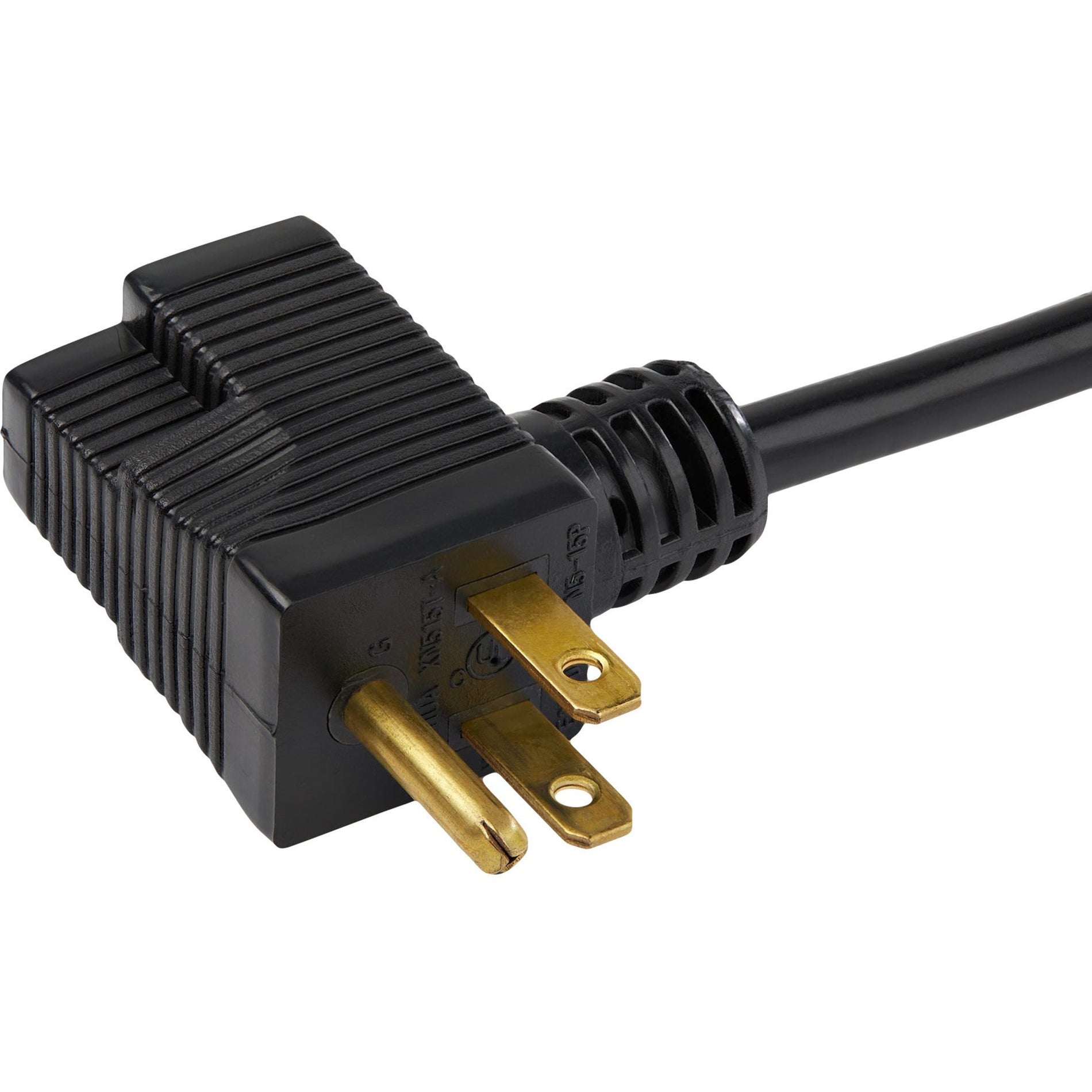 StarTech.com Cable de extensión de corriente PAC1023 3 pies NEMA 5-15P a NEMA 5-15R negro