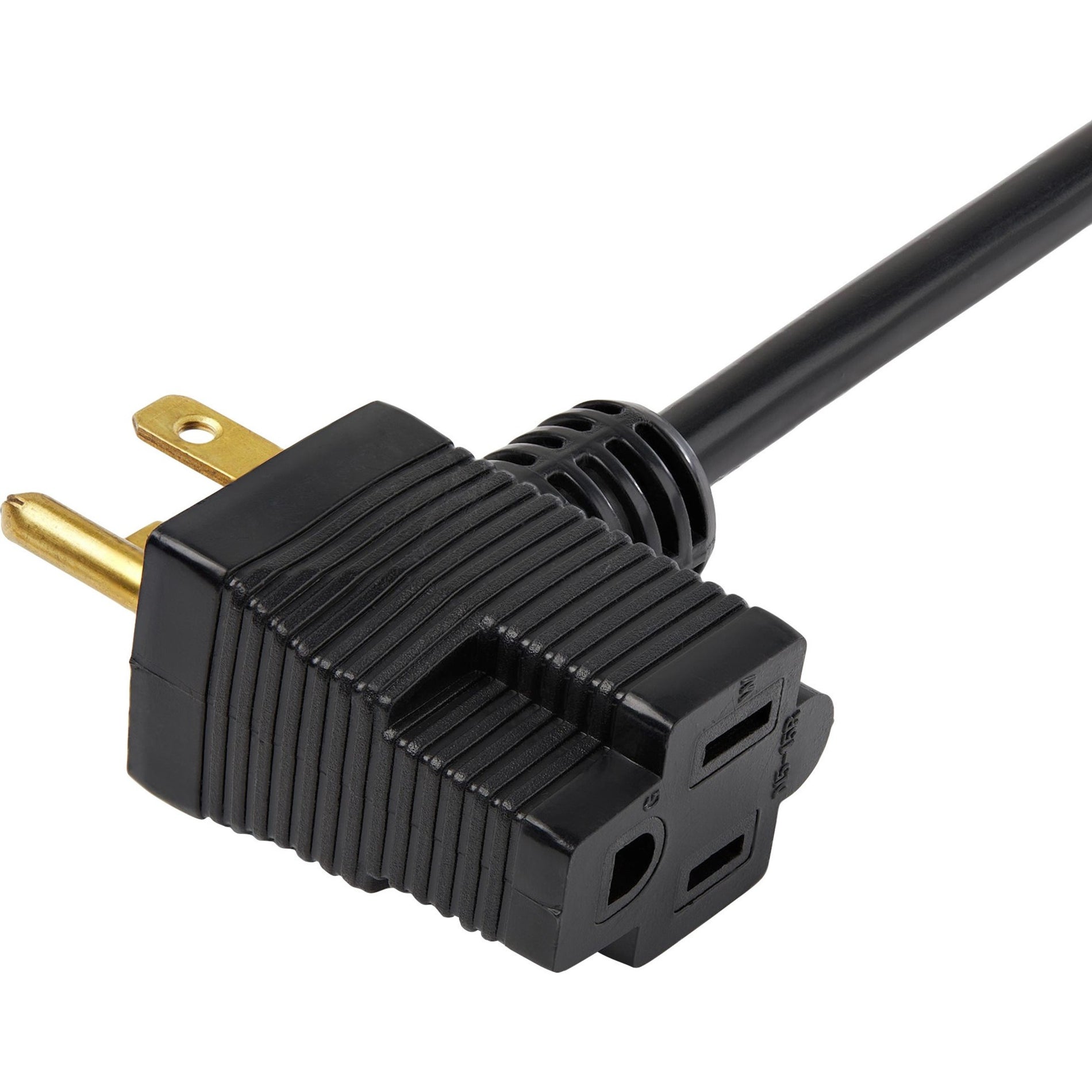 StarTech.com PAC1023 Power Extension Cord 3 ft NEMA 5-15P to NEMA 5-15R Black  Zwart 3 ft NEMA 5-15P naar NEMA 5-15R StarTech.com PAC1023 stroomverlengsnoer