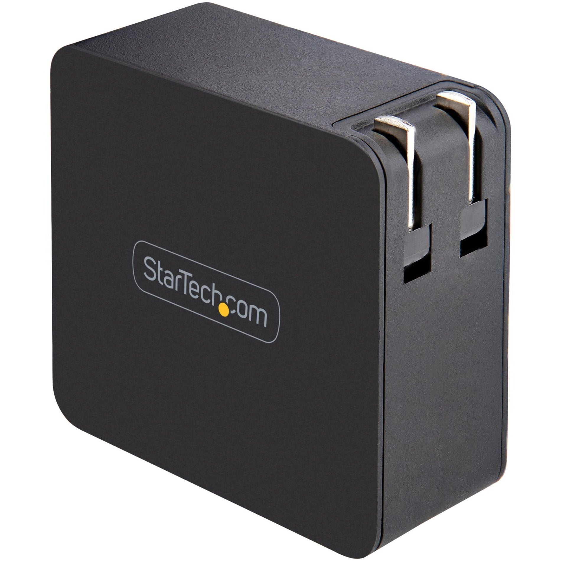 StarTech.com WCH1CBK Power Adapter, 60W USB-C Charger for MacBook, Lenovo X1 Carbon, Dell XPS 13, and More