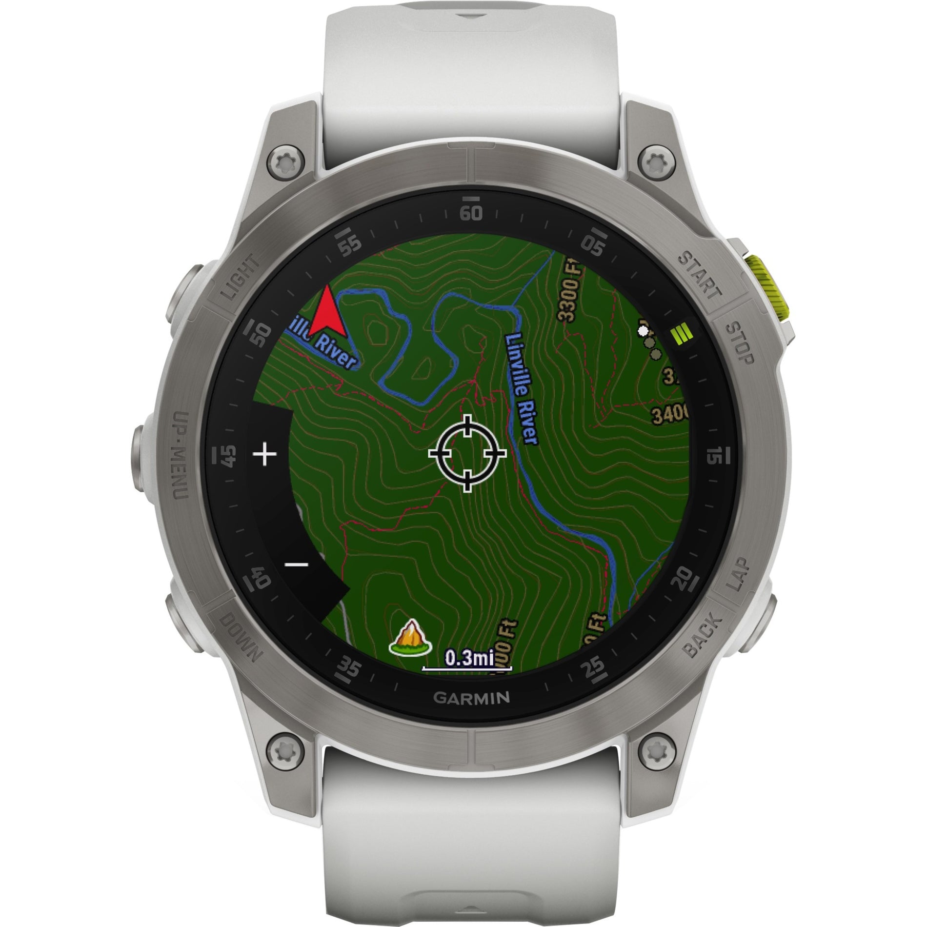 Garmin epix Gen 2 showing topographic map navigation screen-alternate-image11