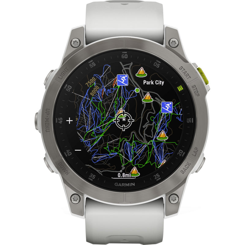 Garmin epix Gen 2 displaying ski resort navigation and tracking