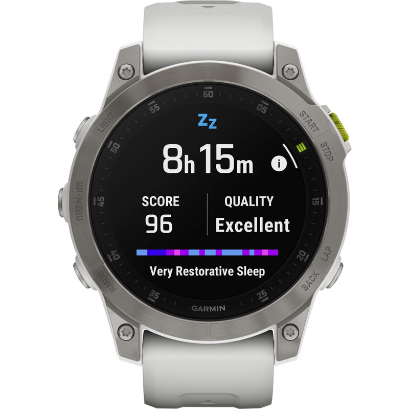 Garmin epix Gen 2 showing detailed sleep tracking metrics