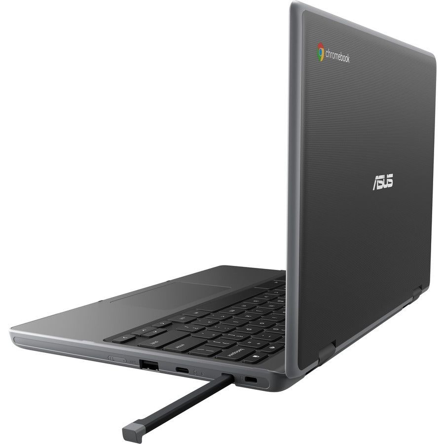 Asus CR1100FKA-YZ142T-S Chromebook Flip, 11.6" Touchscreen, Intel Celeron N5100, 4GB RAM, 32GB Flash Memory, Dark Gray