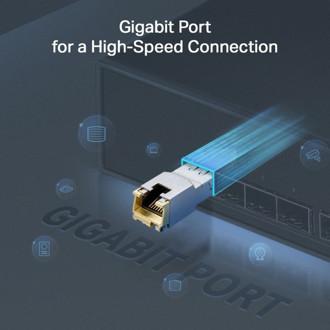 TP-Link TL-SM331T 1000Base-T RJ45 SFP Module, Gigabit Ethernet, Hot-pluggable, Hot-swappable