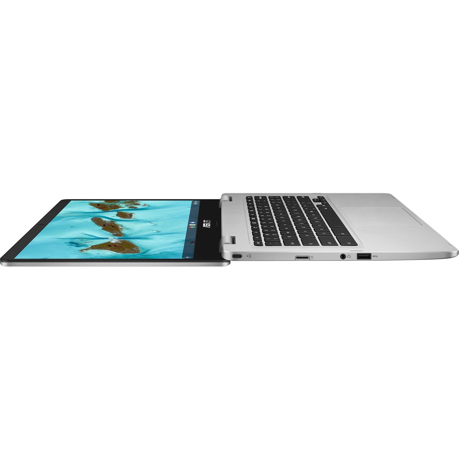 华硕 C424MA-WH44F Chromebook 14英寸全高清，英特尔赛扬N4020，4GB RAM，64GB闪存，ChromeOS