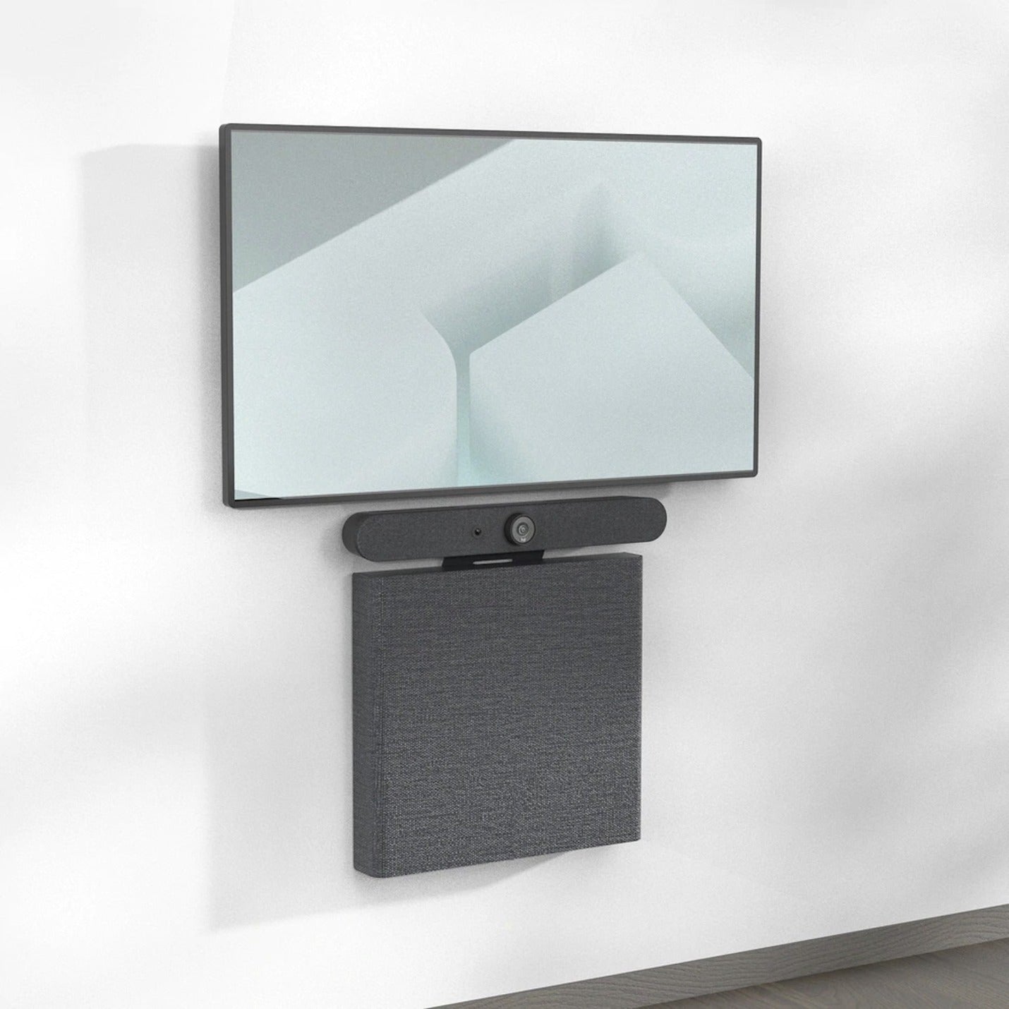 Heckler Design H891-BG AV Credenza Mini, Wall Mount for Video Conferencing Systems, Black Gray