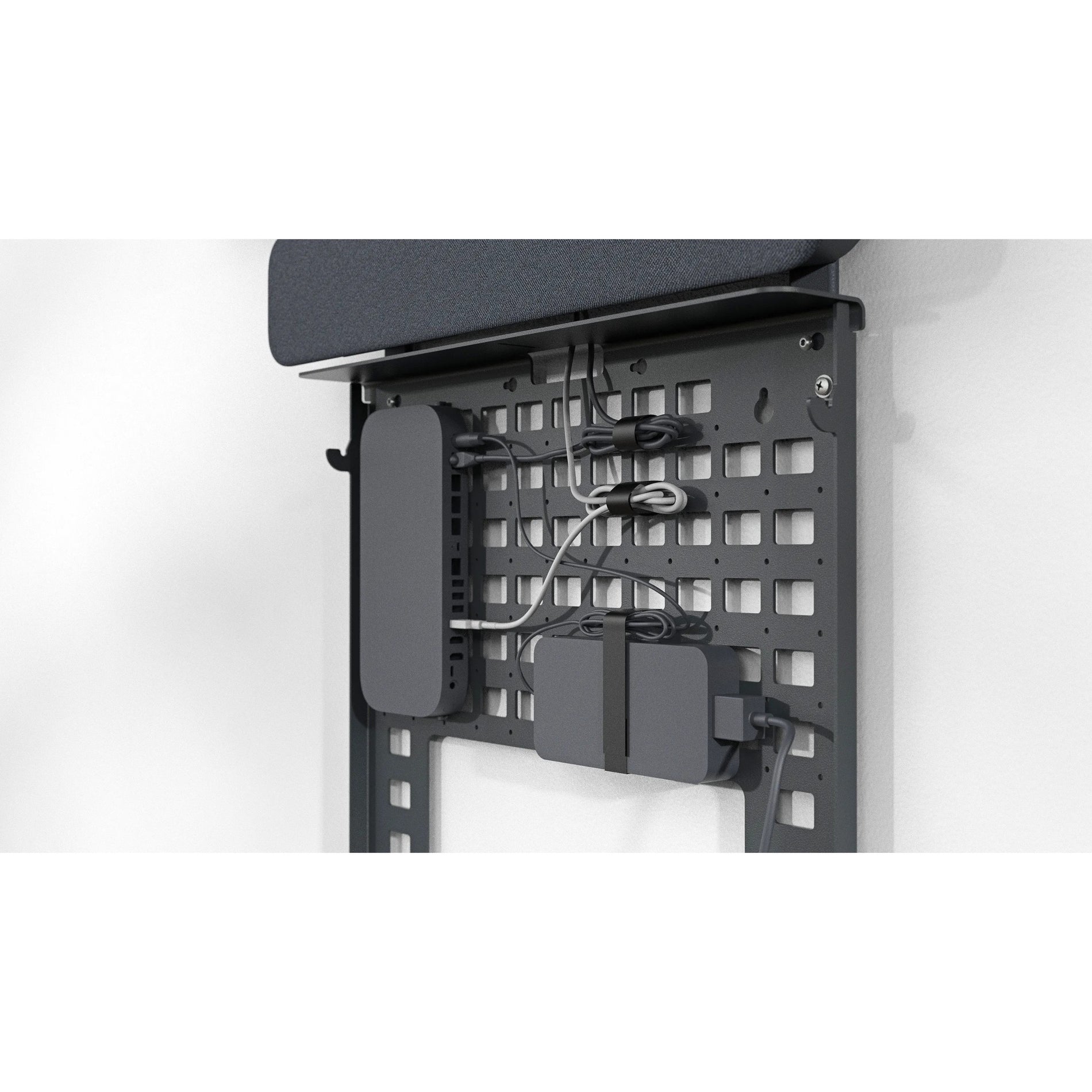 Heckler Design H891-BG AV Credenza Mini, Wall Mount for Video Conferencing Systems, Black Gray