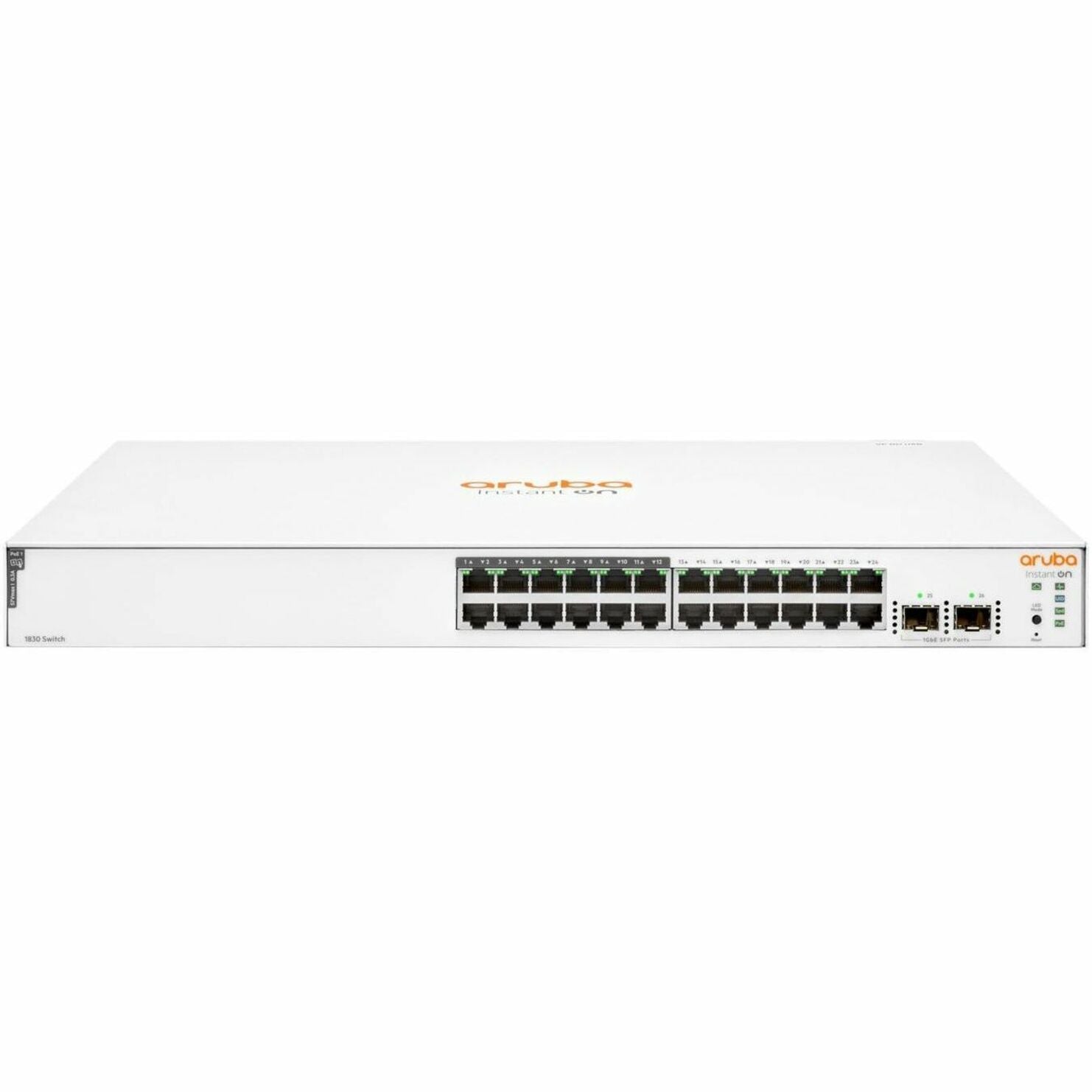 Aruba Instant On 1830 24G 12p Class4 PoE 2SFP 195W Switch [Discontinued]