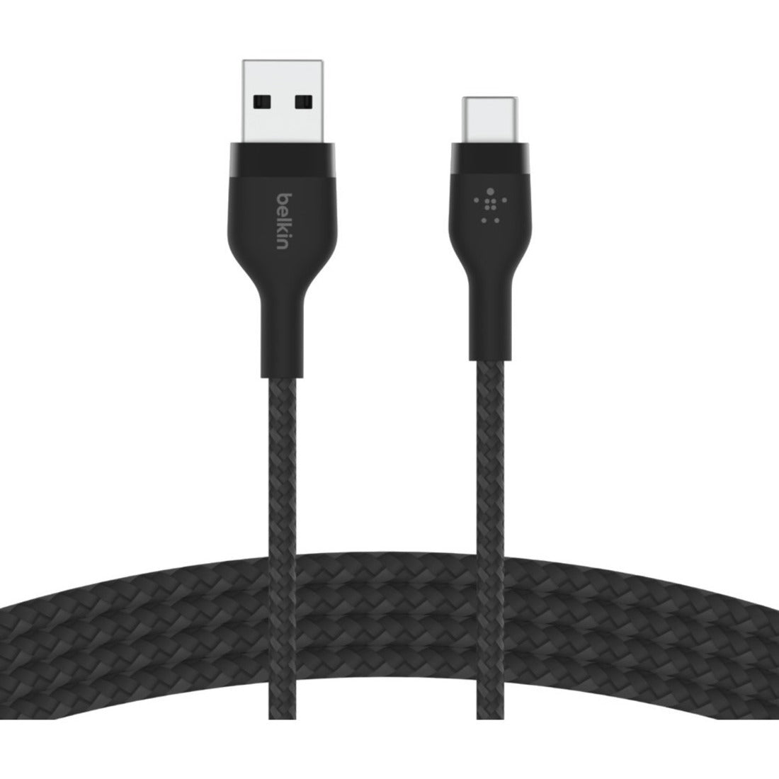 Belkin CAB010BT1MBK BOOST&uarr;CHARGE PRO Flex USB-A to USB-C Cable, 5-Year Warranty, Fray Resistant, 3.3ft Black