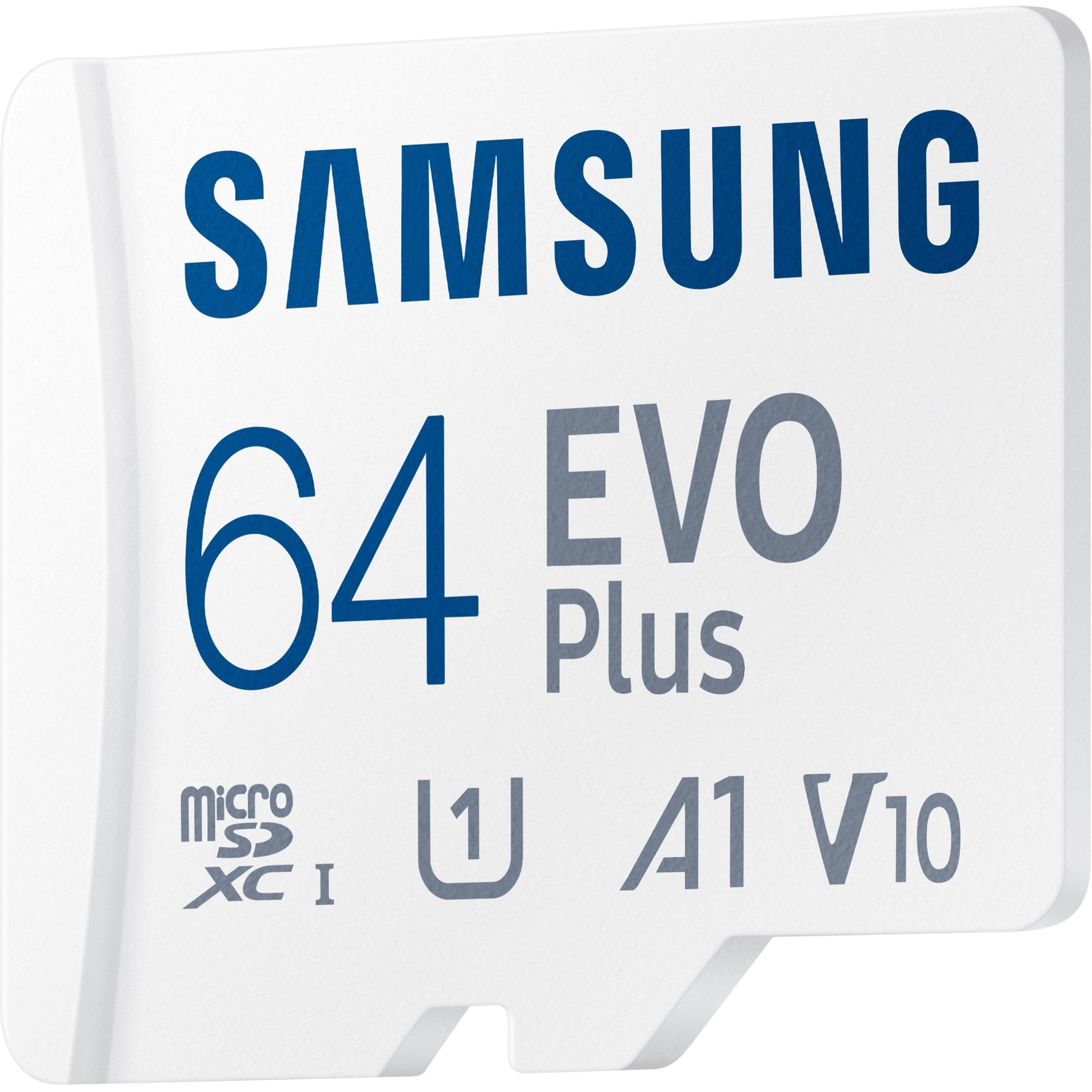 Samsung MB-MC64KA/AM EVO Plus 64GB microSDXC Card, 10 Year Warranty, 130 MB/s Read Speed, Class 10/UHS-I (U3), A1 Application Performance