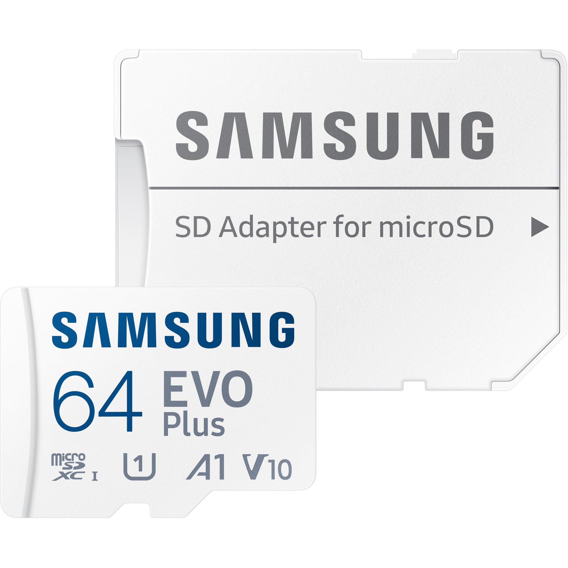 Samsung MB-MC64KA/AM EVO Plus 64GB microSDXC Card, 10 Year Warranty, 130 MB/s Read Speed, Class 10/UHS-I (U3), A1 Application Performance