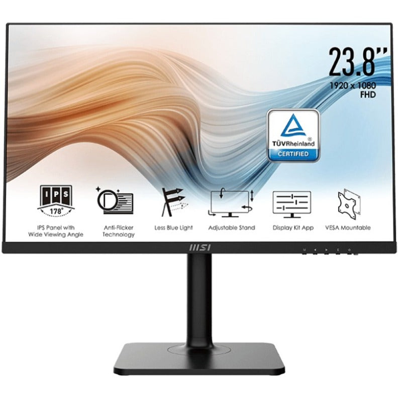 MSI MODERNMD241P ULTRAMARINE MD241P 24" Full HD LCD Monitor, Flicker-free, Low Blue Light, 75Hz Refresh Rate