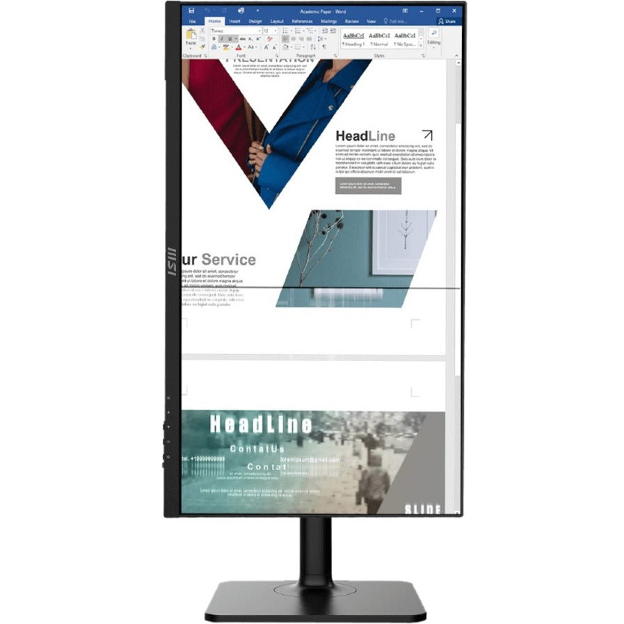 MSI MODERNMD241P ULTRAMARINE MD241P 24" Full HD LCD Monitor, Flicker-free, Low Blue Light, 75Hz Refresh Rate