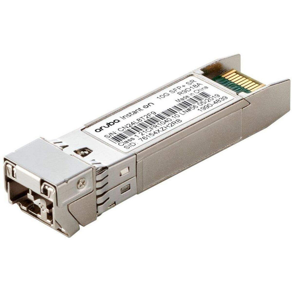 Aruba R9D18A Instant On 10G SFP+ LC SR 300m OM3 MMF Transceiver 10 Gigabit Ethernet Multi-mode Optical Fiber