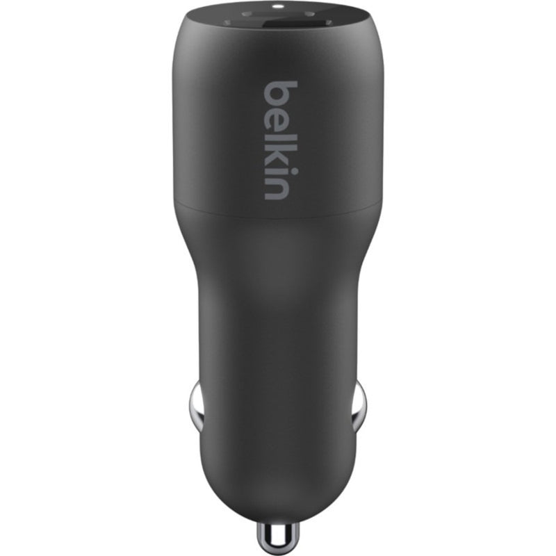 Side view of Belkin car charger showing compact design