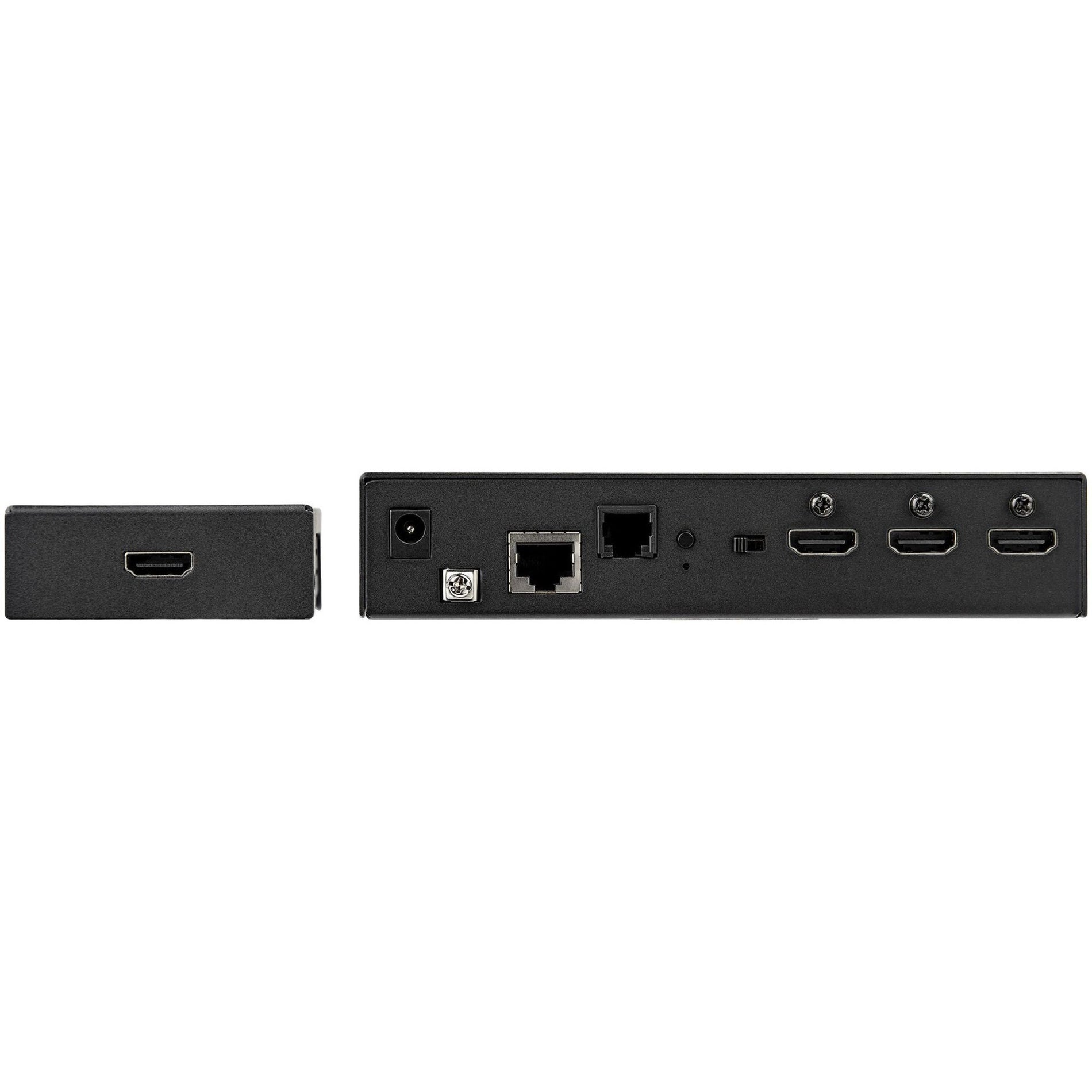 StarTech.com VS321HDBTK HDMI Extender over CAT6/5e with 3 Port Video Switch, 4K HDMI Switch Box, Video over HDBaseT with Auto Switcher