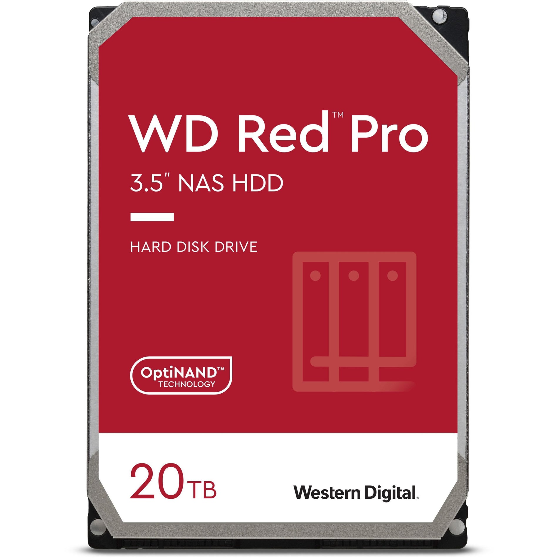 WD WD201KFGX Red Pro 20 TB Hard Drive, 3.5" Internal, SATA/600, CMR