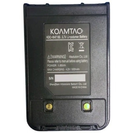 KoamTac 699600 500mAh Hardpack Battery For KDC185, Rechargeable Lithium Polymer, 1 Year Warranty