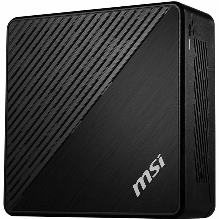 MSI Cubi 5 Cubi 5 10M-647US Desktop Computer - Intel Core i5 10th Gen i5-10210U Quad-core (4 Core) 1.60 GHz - 8 GB RAM DDR4 SDRAM - 256 GB M.2 PCI Express NVMe SSD - Mini PC - Black (CU510M647) Left image