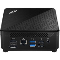 MSI Cubi 5 Cubi 5 10M-647US Desktop Computer - Intel Core i5 10th Gen i5-10210U Quad-core (4 Core) 1.60 GHz - 8 GB RAM DDR4 SDRAM - 256 GB M.2 PCI Express NVMe SSD - Mini PC - Black (CU510M647) Rear image