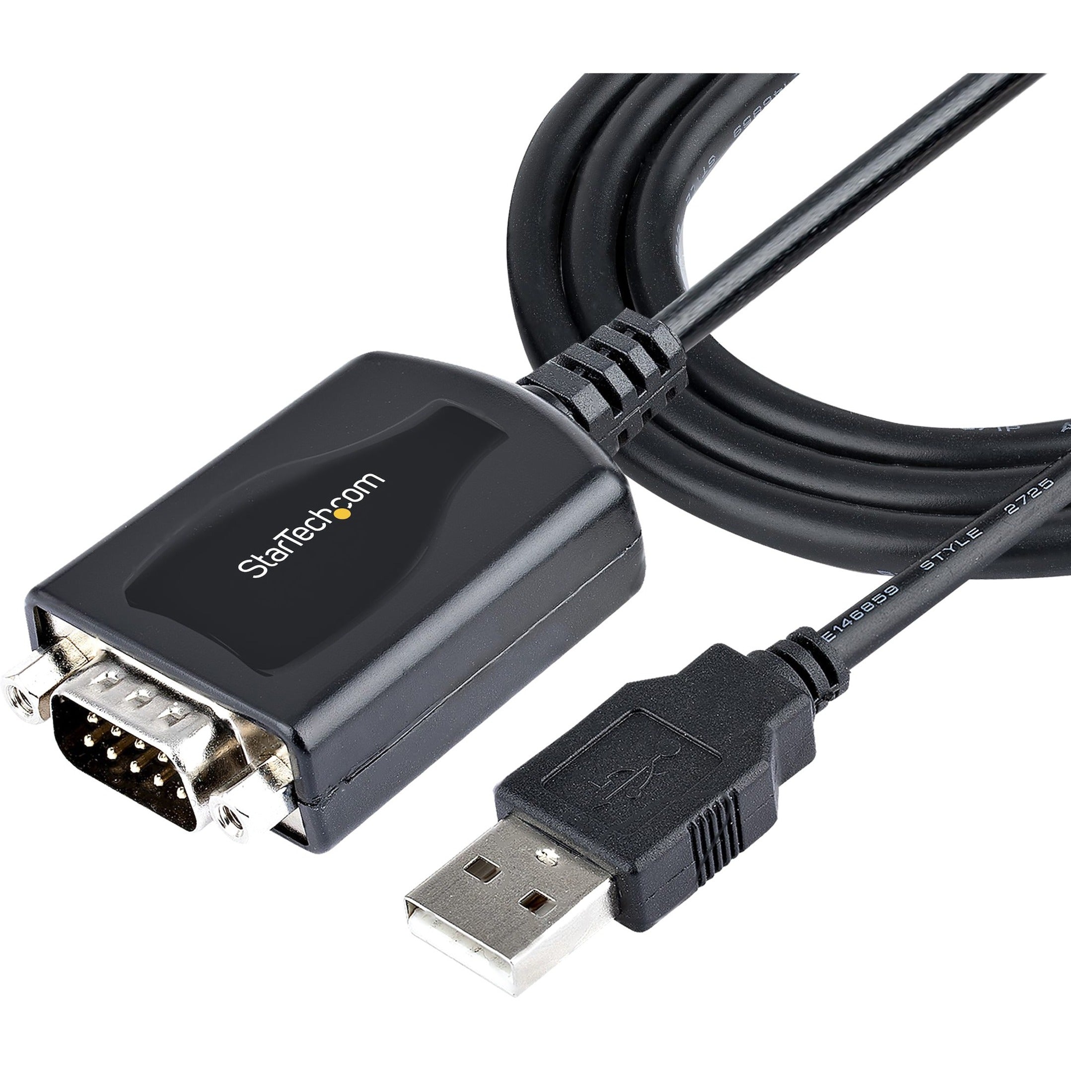 StarTech.com 1P3FPC-USB-SERIAL محول USB إلى تسلسلي ، طول الكابل 3.28 قدم ، قفل براغي