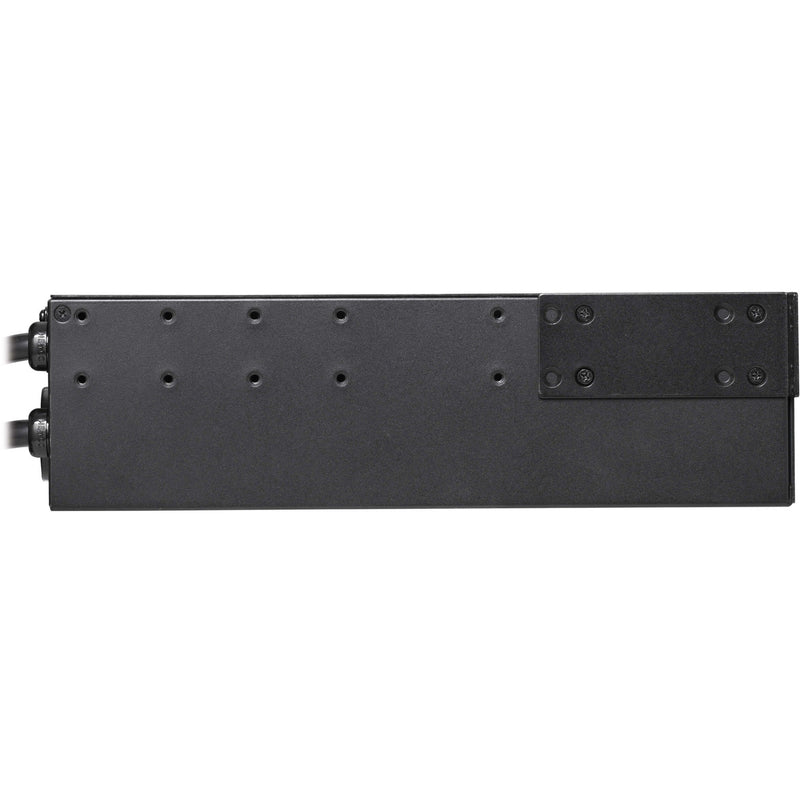 Side view of Tripp Lite PDU showing sturdy metal construction and mounting options