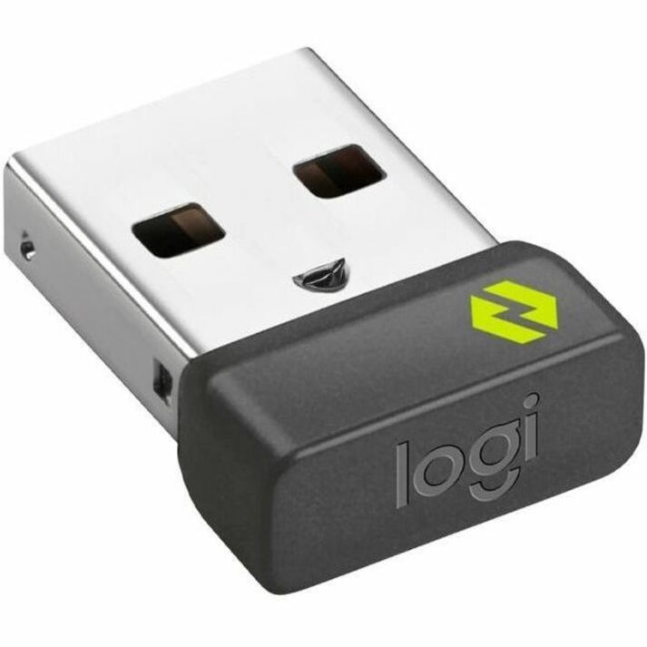 Close-up of Logi Bolt USB receiver for wireless connectivity