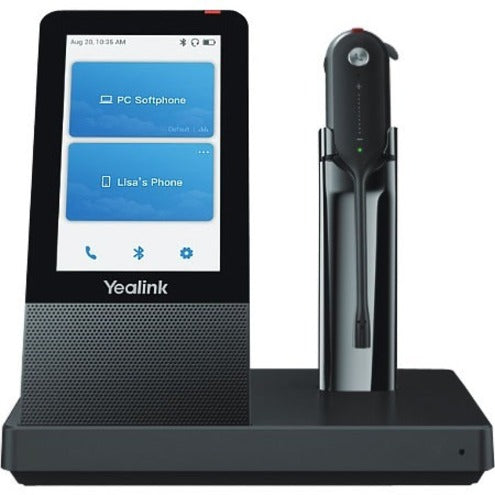 Yealink 1308041 WH67 Headset, Qi Wireless Charging, Multi-platform Support, Optima Audio Experience