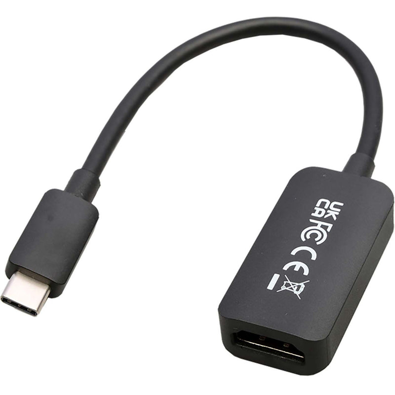 Detail shot of V7 USB-C to HDMI adapter highlighting connection quality