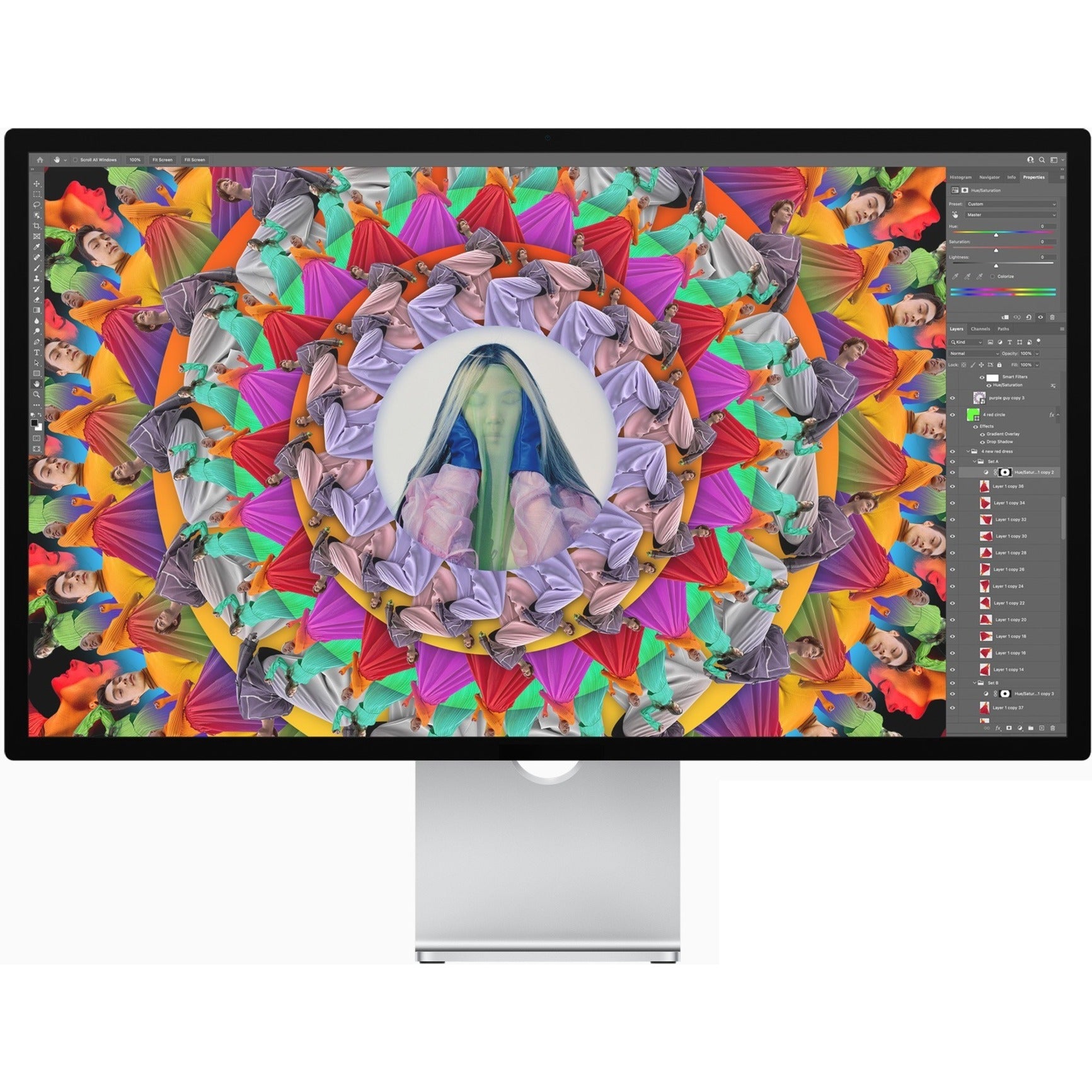Apple MK0U3LL/A Studio Display 27" Webcam 5K LCD Monitor, 1 Billion Colors, 600 Nit Brightness