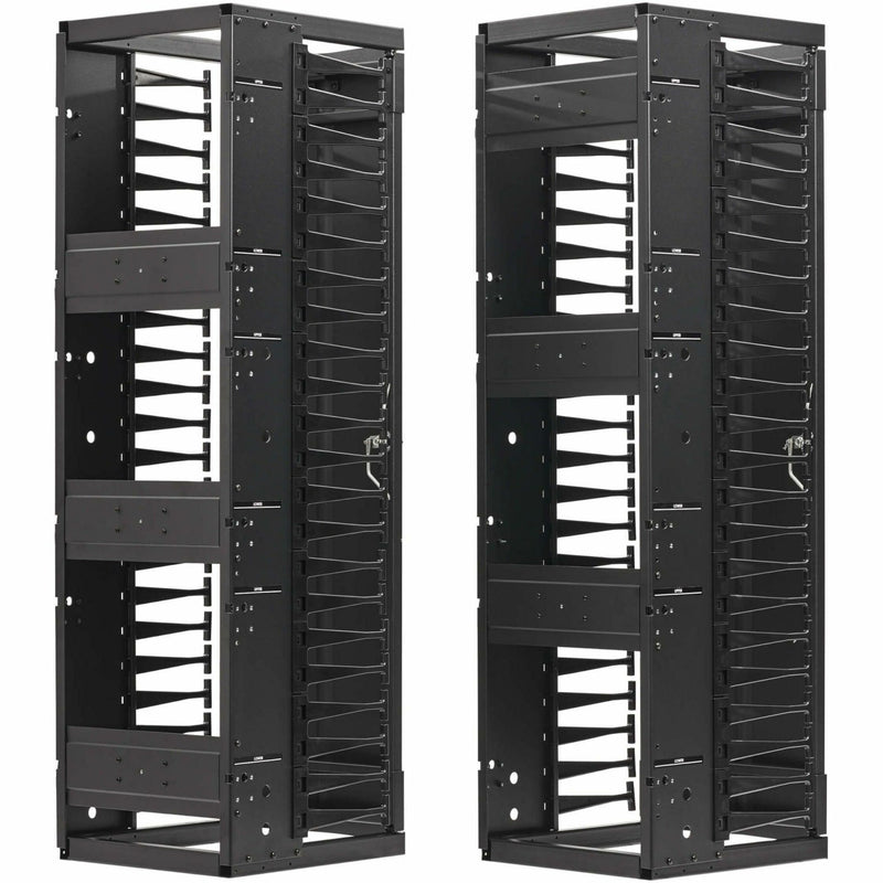 Detailed view of cable routing architecture and mounting points