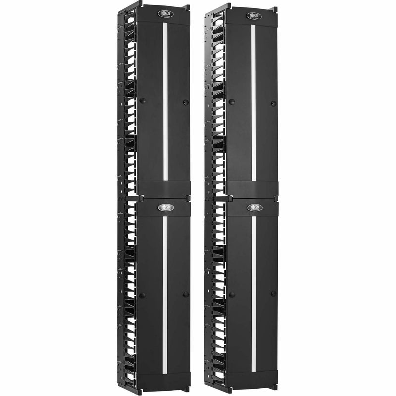 View of dual section integration in cable manager