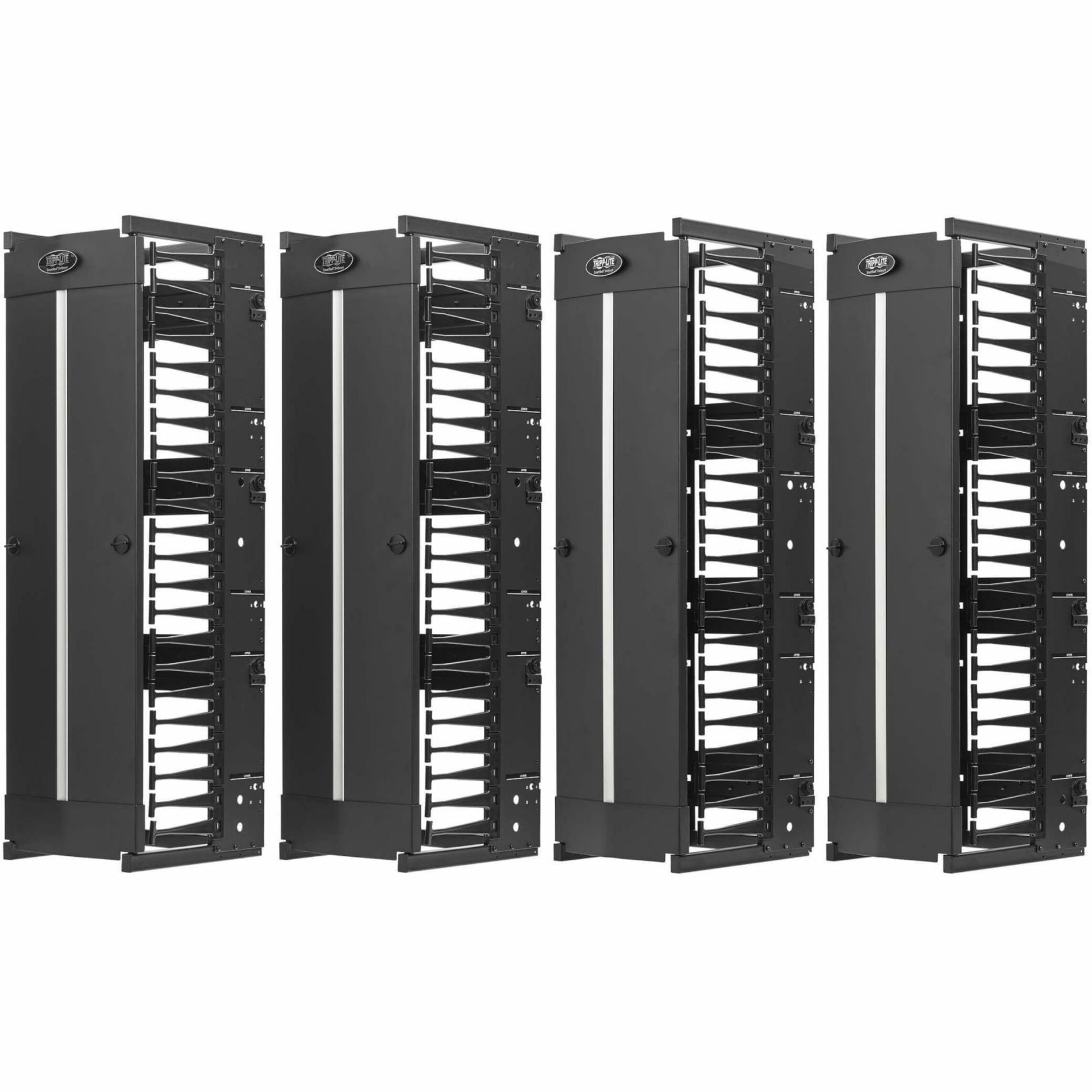 Tripp Lite SRCABLEVRT12HD2 Organizador de Cables - Conducto para Dedos Doble Cara Negro