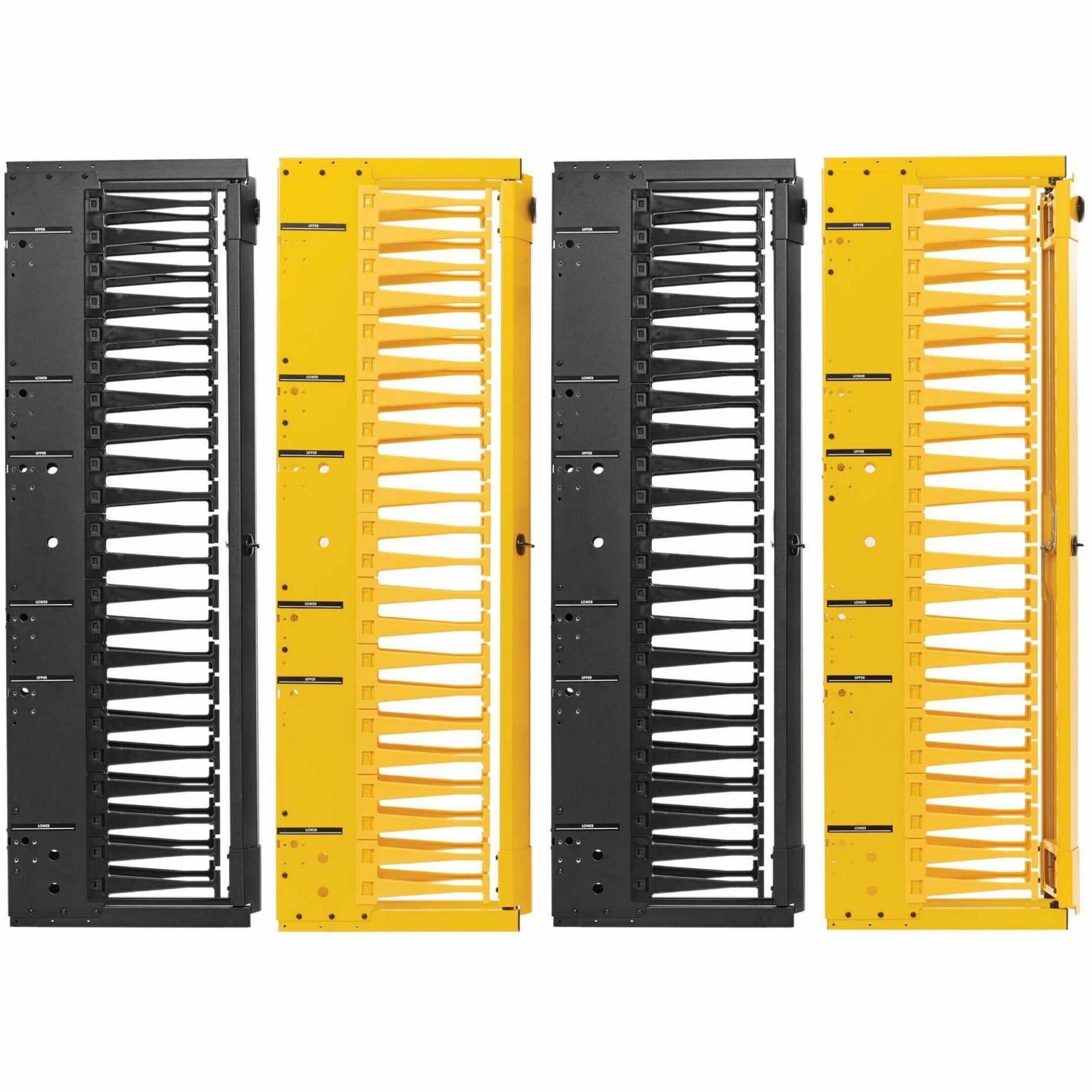 Complete view of vertical cable management system and organization layout-alternate-image10