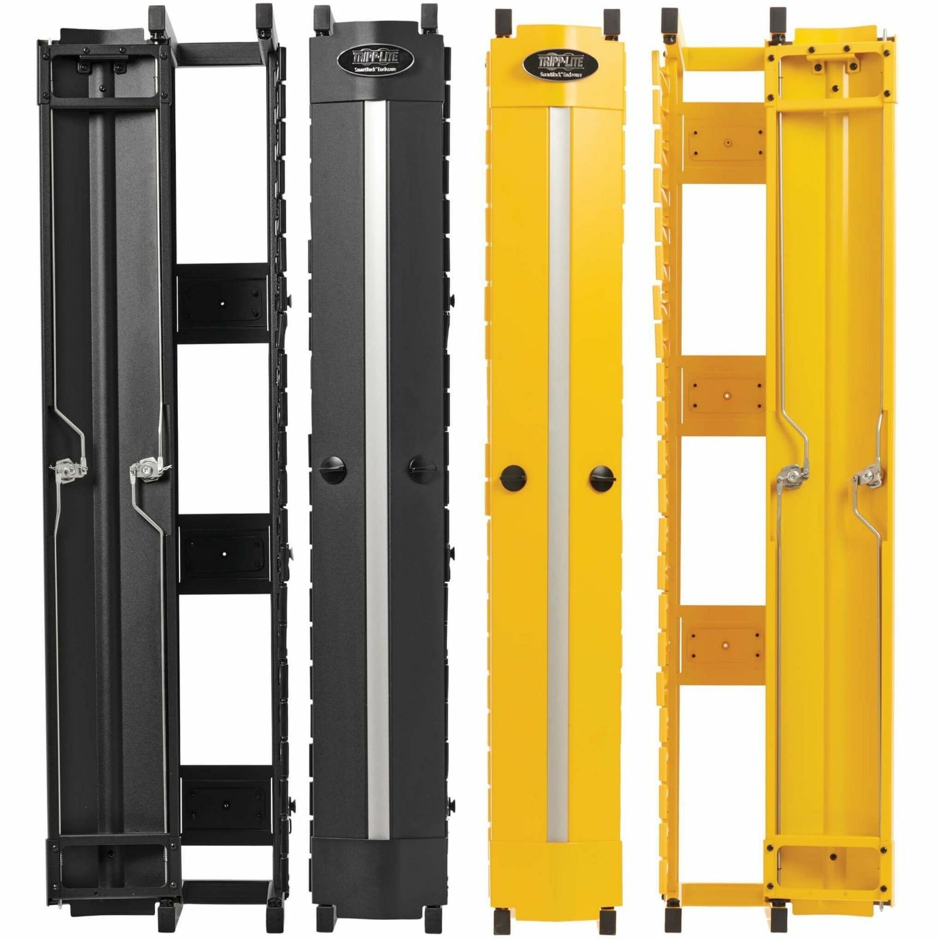 Tripp Lite SRCABLEVRT6HD2F Organizador de Cables Conducto de Dedos Doble Cara 6" de Ancho Negro y Amarillo