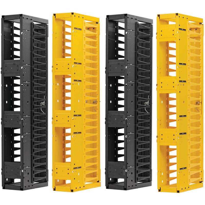 Detailed view of finger duct system and cable management features