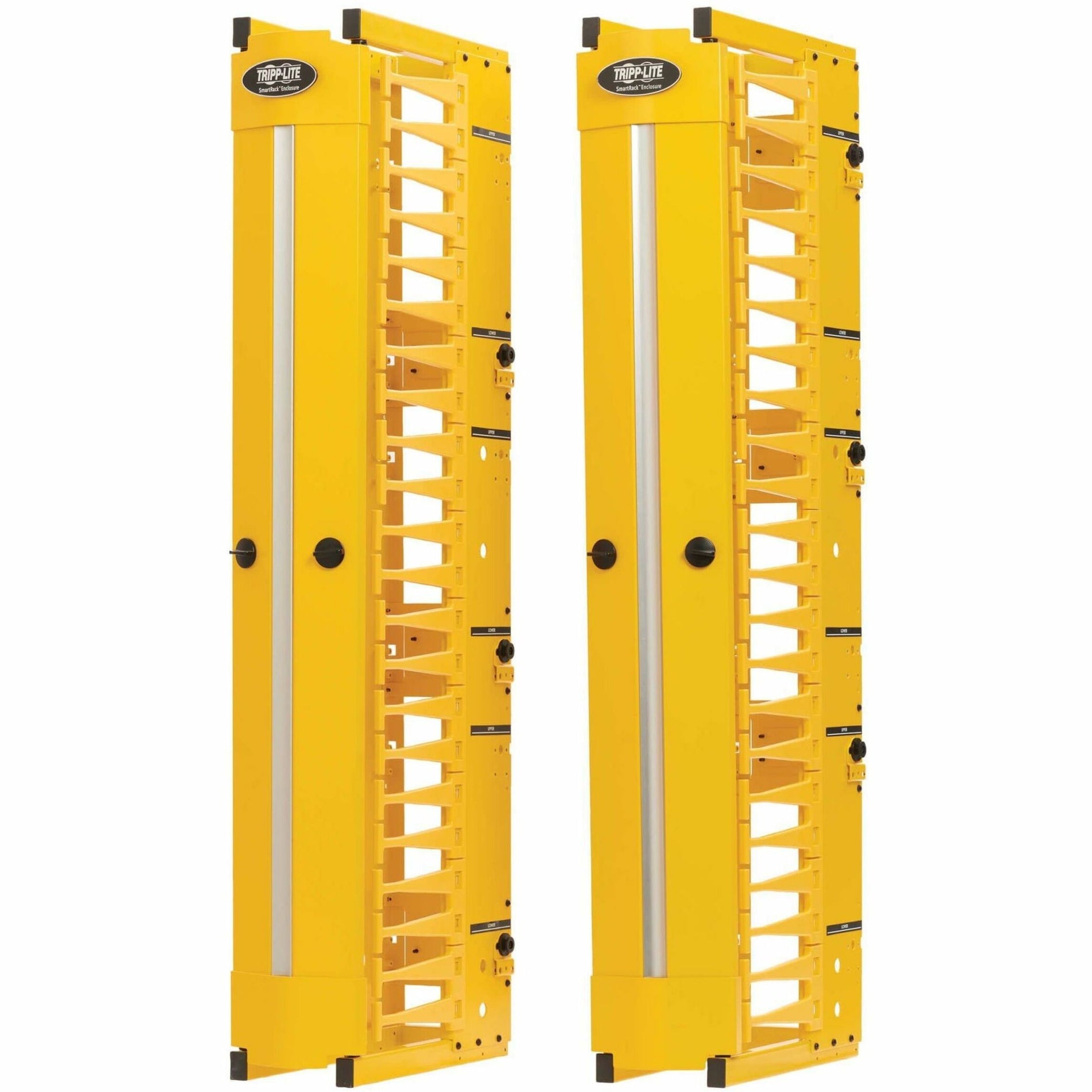 Tripp Lite SRCABLEVRT6HDFC Organizador de Cables - Canal de Dedo Amarillo - Maneja Cables Fácil y Eficazmente