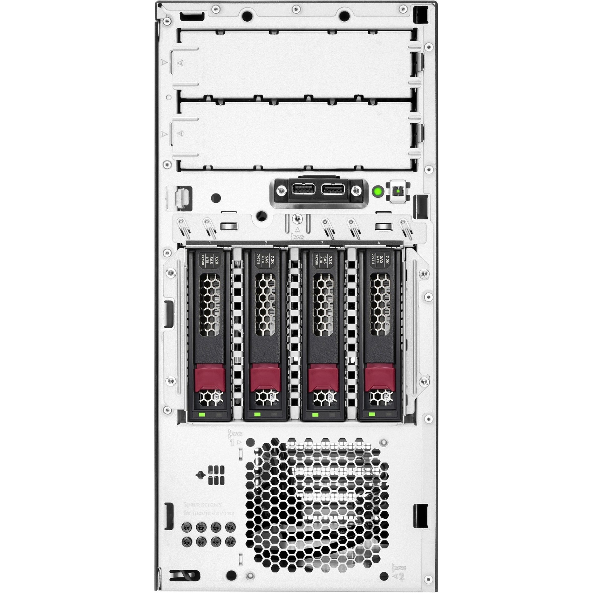 HPE P44719-001 ProLiant ML30 G10 Plus Server, Intel Xeon E-2314 2.80 GHz, 16GB RAM, 1TB HDD