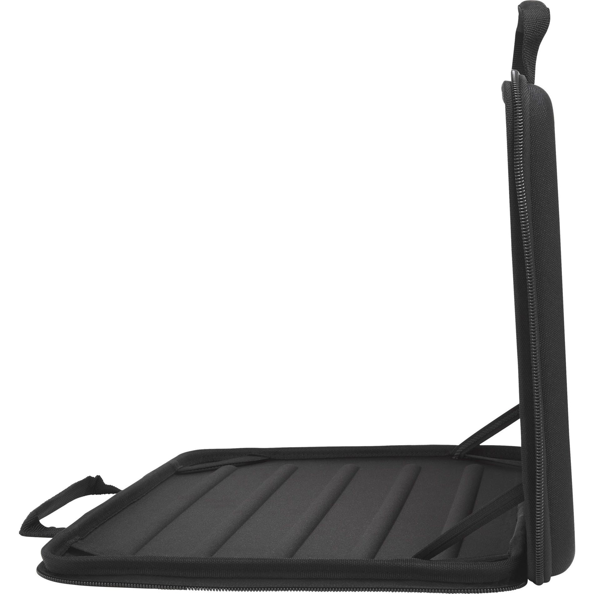 Side profile view of HP laptop case showing interior padding system-alternate-image3