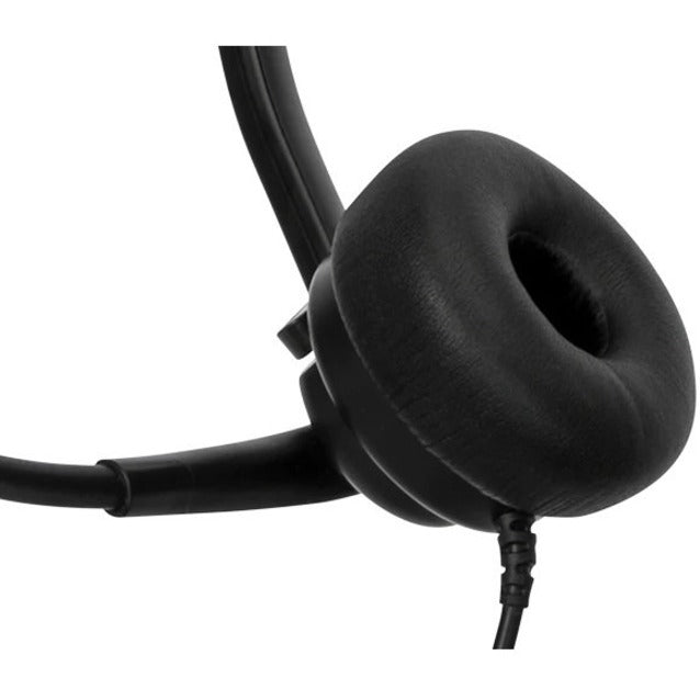 سماعة رأس أحادية موصلة من Targus AEH101TT، سماعة رأس خفيفة الوزن على الأذن مع ميكروفون قابل للدوران، واجهة USB نوع A