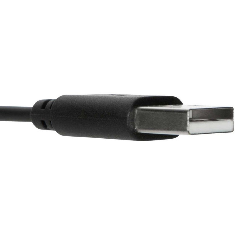 Close-up of Targus AEH102TT headset USB-A connector