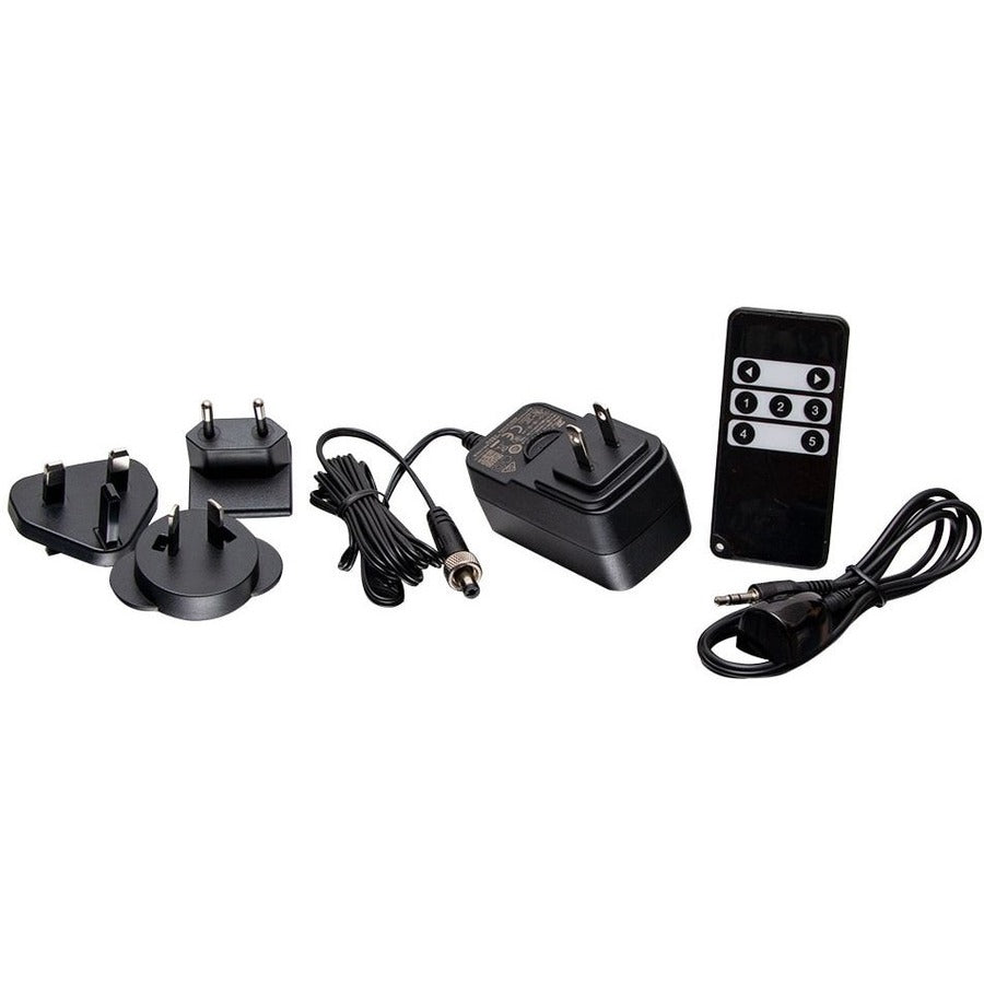 Complete accessory package including power adapters, remote control, and cables-alternate-image6